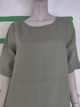 Load image into Gallery viewer, Rosemary Green Simple Dress
