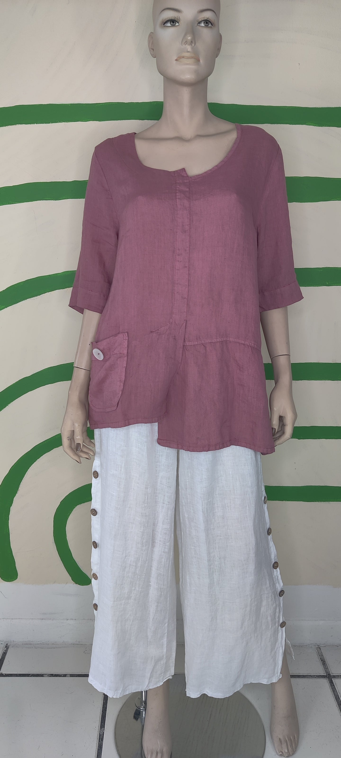 Dusty Rose Blouse Curve