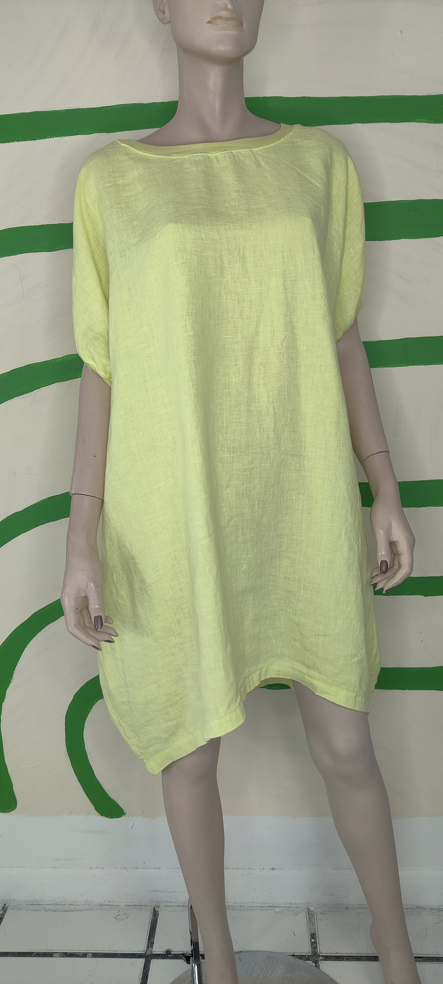 Lime Green Curve Dress