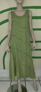 Green OS Linen Dress