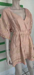 Peach Romper Greek