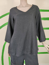 Load image into Gallery viewer, Black V Neck Blouse
