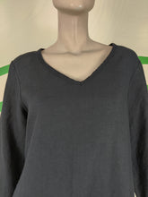 Load image into Gallery viewer, Black V Neck Blouse
