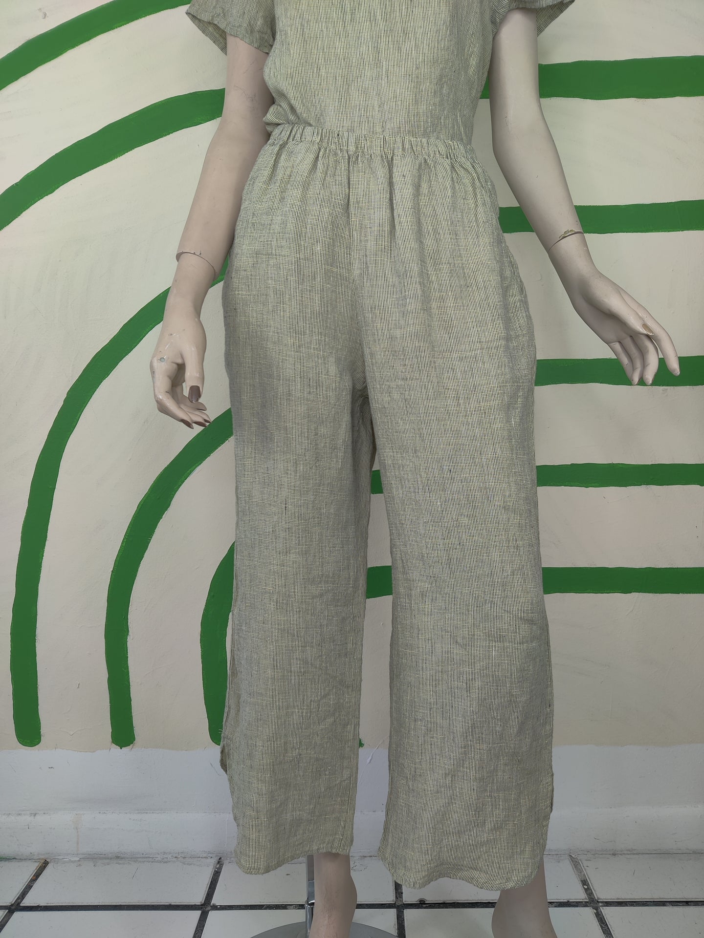 Celery Grid Shirttail Flood