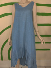 Load image into Gallery viewer, Blue dress with back bow
