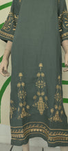 Load image into Gallery viewer, Green/Gold Embroidery Dress
