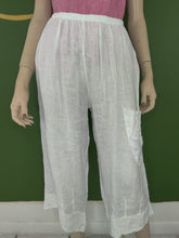 Load image into Gallery viewer, White Side Pocket Pant
