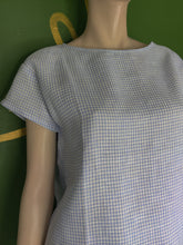 Load image into Gallery viewer, Ravello Gingham Blue Tee
