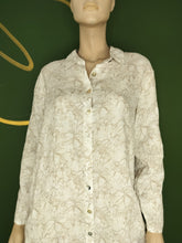 Load image into Gallery viewer, Beige Flower Pattern Shirtdress
