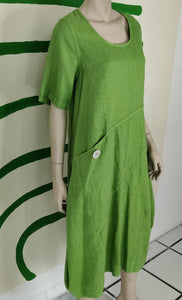 Avocado Green Dress Curve
