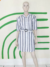 Load image into Gallery viewer, Grey Stripe Dress
