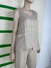 Load image into Gallery viewer, Beach Sand Asymmetric Sleeveless Shirt
