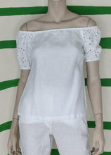 Load image into Gallery viewer, White Lace Sleeve Shirt
