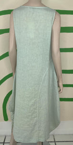 Grecian Green Sleeveless Dress