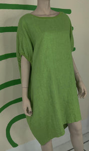 Avocado Green Butterfly Dress