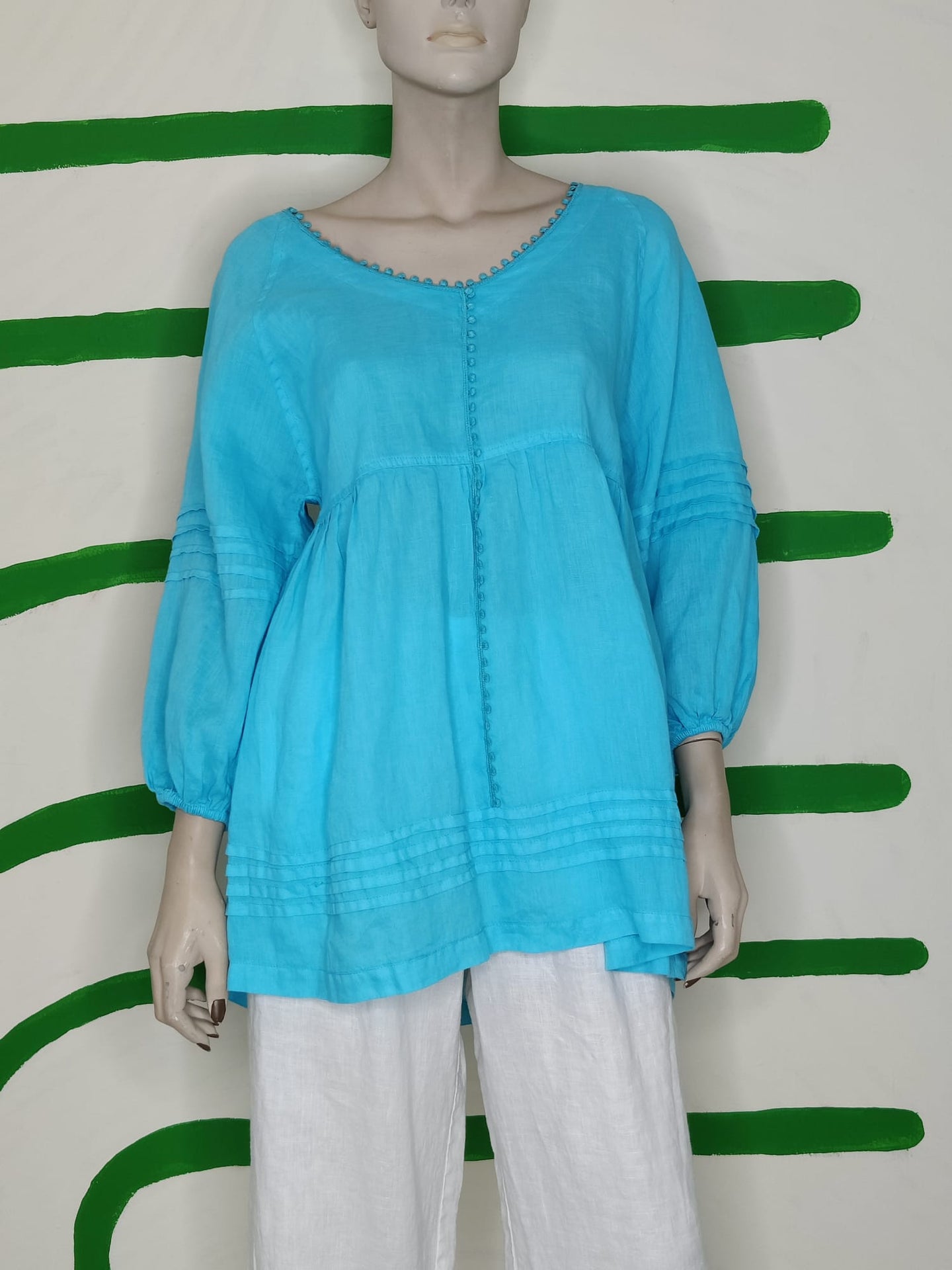 Blue detailed tunic